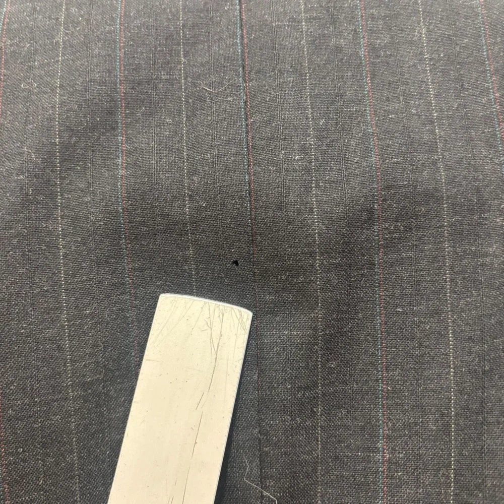 Oleg Cassini Mens Pinstripe Double Breasted Blazer Blue Peak Lapel Jacket 48R